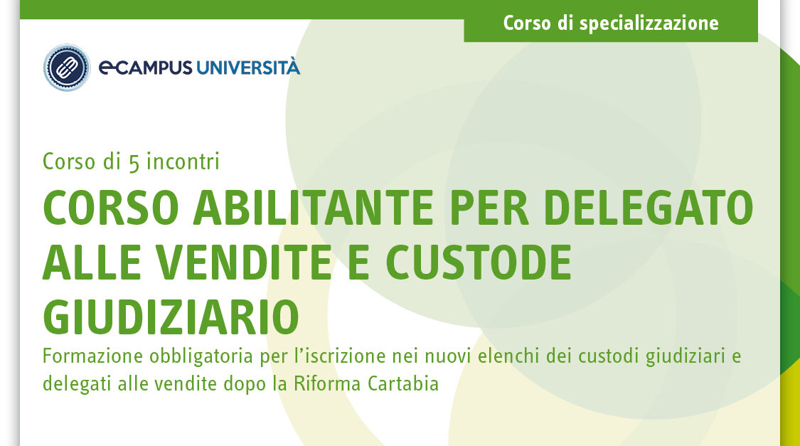 Immagine Corso abilitante per delegato alle vendite e custode giudiziario | Euroconference